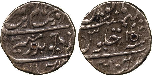 1 Rupee Indien / Britische Ostindien-Kompanie (1757-1858) Silber 