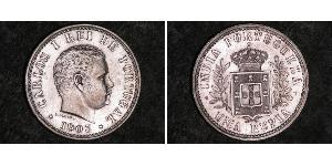 1 Rupee Portugiesisch-Indien (1510-1961) Silber  Karl I. von Portugal (1863-1908)