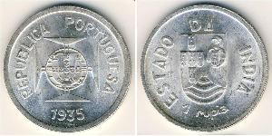 1 Rupee Portugiesisch-Indien (1510-1961) Silber 