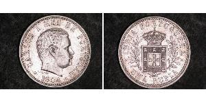 1 Rupee Portugiesisch-Indien (1510-1961) Silber  Karl I. von Portugal (1863-1908)