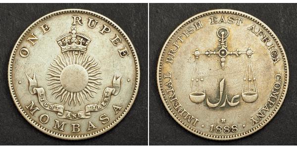 1 Rupee British Empire (1497 - 1949) Silver 