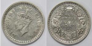 1 Rupee British Raj (1858-1947) Silver 