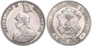 1 Rupee German East Africa (1885-1919) Silver 