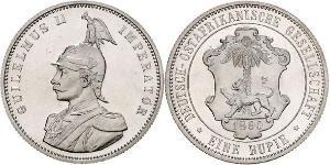 1 Rupee German East Africa (1885-1919) Silver 