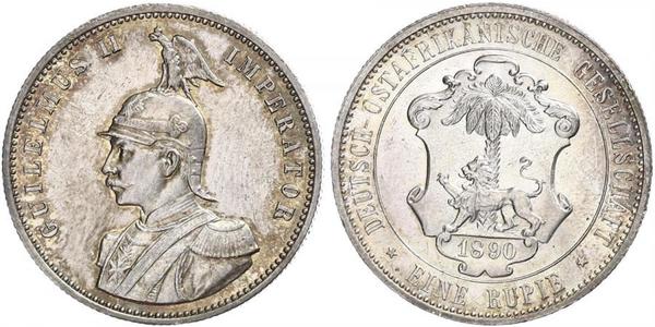 1 Rupee German East Africa (1885-1919) Silver 