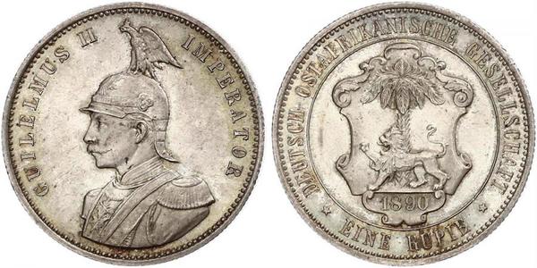 1 Rupee German East Africa (1885-1919) Silver 