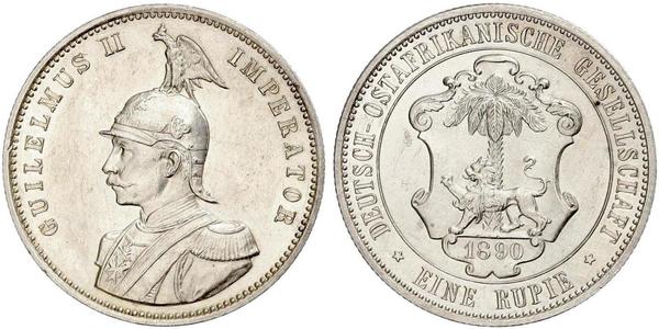 1 Rupee German East Africa (1885-1919) Silver 