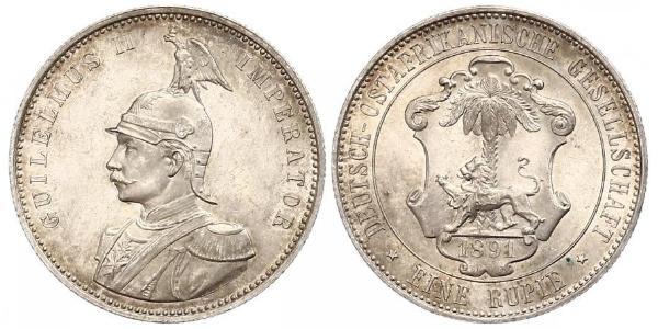 1 Rupee German East Africa (1885-1919) Silver 