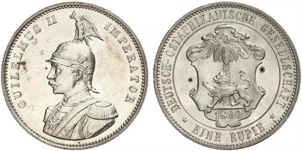 1 Rupee German East Africa (1885-1919) Silver 
