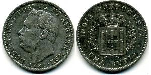 1 Rupee Portuguese India (1510-1961) Silver 