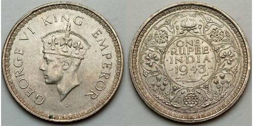 1 Rupee Raj Británico (1858-1947)  