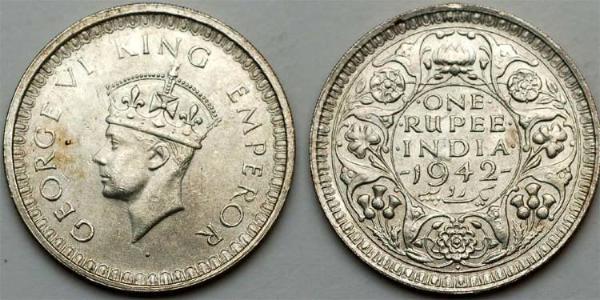 1 Rupee Raj Británico (1858-1947)  