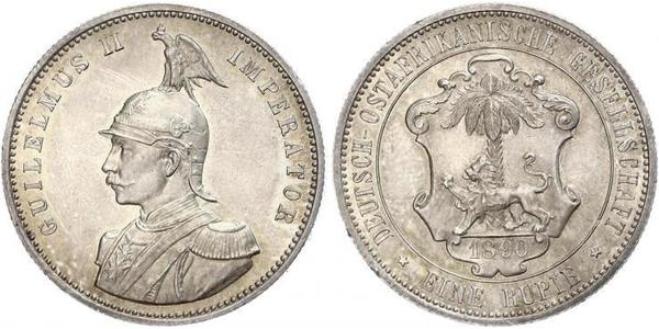 1 Rupee German East Africa (1885-1919) 銀 