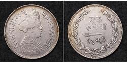 1 Rupee 印度 銀 
