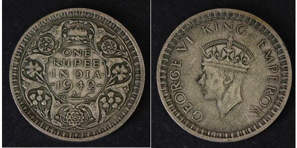 1 Rupee 印度 銀 