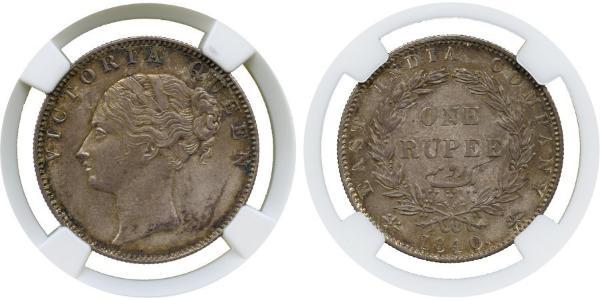 1 Rupee 印度 銀 维多利亚 (英国君主)