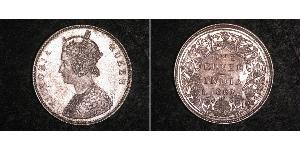 1 Rupee 英属印度 (1858 - 1947) 銀 维多利亚 (英国君主)