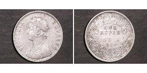 1 Rupee 英属印度 (1858 - 1947) 銀 维多利亚 (英国君主)
