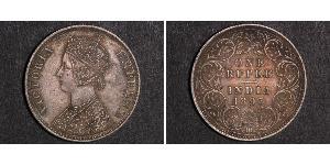 1 Rupee 英属印度 (1858 - 1947) 銀 维多利亚 (英国君主)
