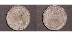 1 Rupee 英属印度 (1858 - 1947) 銀 维多利亚 (英国君主)