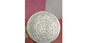 1 Rupee 英属印度 (1858 - 1947) 銀 乔治五世  (1865-1936)