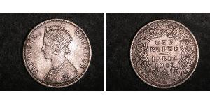 1 Rupee 英属印度 (1858 - 1947) 銀 维多利亚 (英国君主)