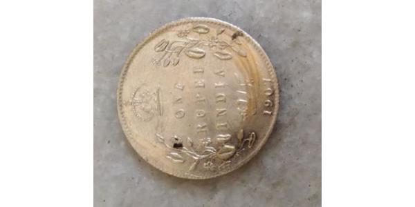 1 Rupee 英属印度 (1858 - 1947) 銀 爱德华七世 (1841-1910)