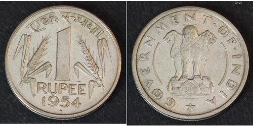 1 Rupee 印度 镍 