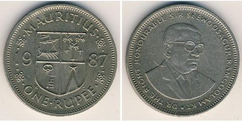 1 Rupee Mauritius 銅/镍 