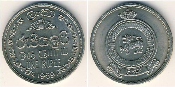 1 Rupee Sri Lanka/Ceylon 銅/镍 