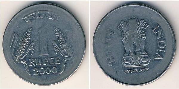 1 Rupee 印度 銅/镍 
