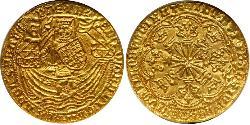 1 Ryal Kingdom of England (927-1649,1660-1707) Gold Edward IV (1442-1483)