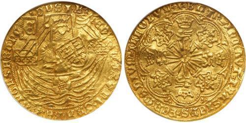 1 Ryal Reino de Inglaterra (927-1649,1660-1707) Oro Eduardo IV (1442-1483)