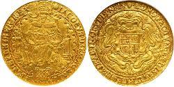 1 Ryal Королівство Англія (927-1649,1660-1707) Золото Яків I (1566-1625)