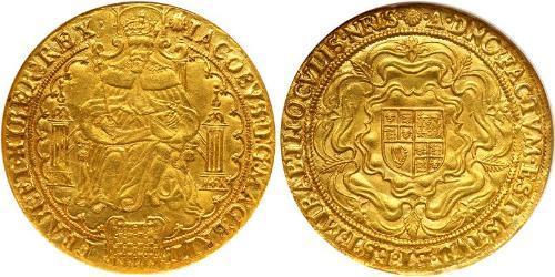 1 Ryal 英格兰王国 金 詹姆斯六世及一世 (1566-1625)