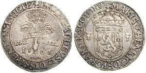 1 Ryal Kingdom of Scotland (843-1707) 銀 Mary I of Scots (1542-1587)