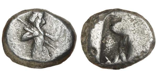 1 SIGLOS Persia / Impero achemenide (550–330 BC) Argento 