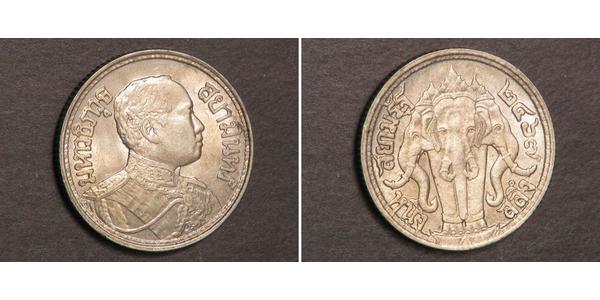 1 Salung / 1/4 Baht Thaïlande Argent Rama VI (1880 – 1925) 