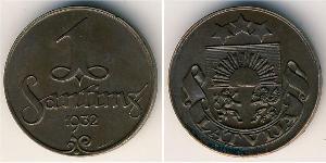 1 Santims Latvia Bronze 