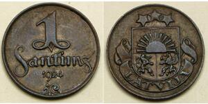 1 Santims Latvia Bronze 