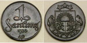 1 Santims Latvia Bronze 