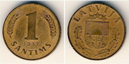 1 Santims Lettland Bronze 