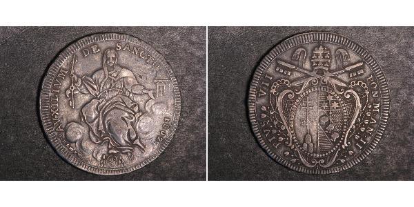 1 Scudo États pontificaux (752-1870) Argent Pie VII (1742 -1823)