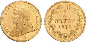 1 Scudo Estados Pontificios (752-1870) Oro Pío IX (1792- 1878)