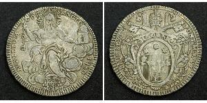 1 Scudo Ciudad del Vaticano Plata Pío VI ( 1717-1799)