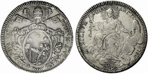 1 Scudo Ciudad del Vaticano Plata Pío VI ( 1717-1799)