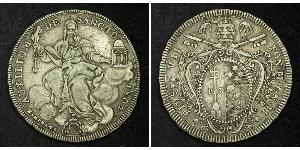 1 Scudo Estados Pontificios (752-1870) Plata Pío VII (1742 -1823)