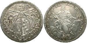 1 Scudo Estados Pontificios (752-1870) Plata Pío VII (1742 -1823)