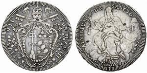 1 Scudo Kirchenstaat (752-1870) Silber Pius VII (1742 -1823)