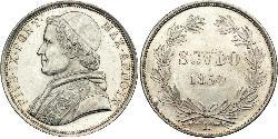1 Scudo Kirchenstaat (752-1870)  Pius IX (1792- 1878)